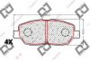 DJ PARTS BP1854 Brake Pad Set, disc brake